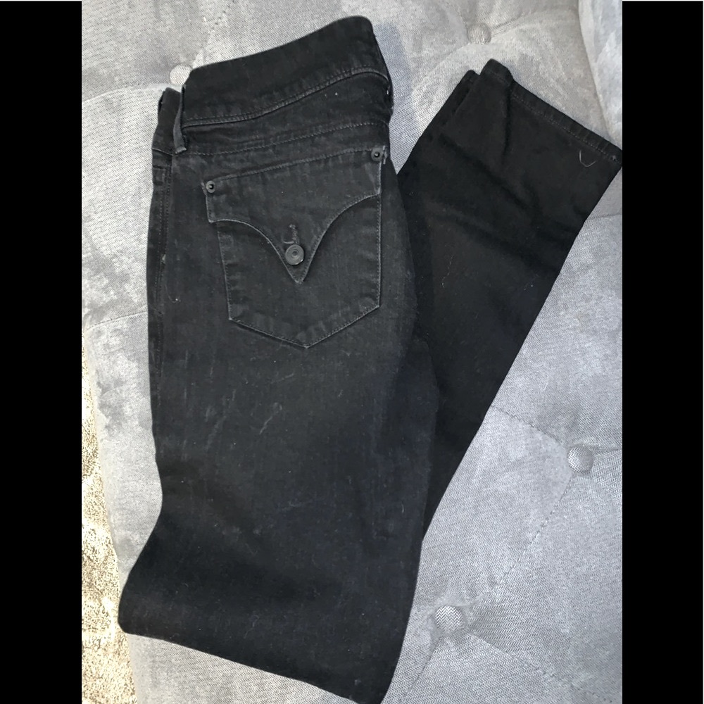 Hudson Black Cigarette Jeans Size 27